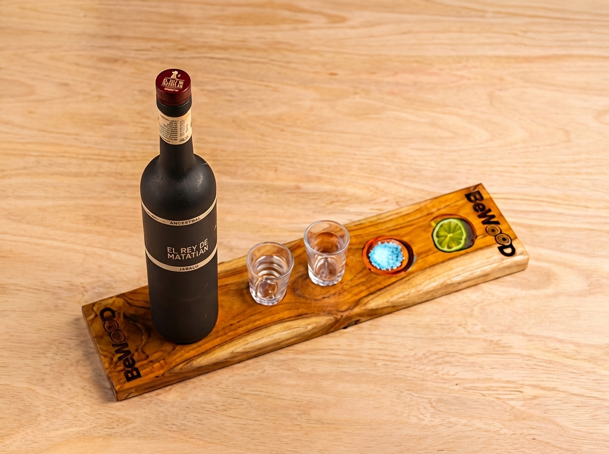 Charola mezcalera Teca